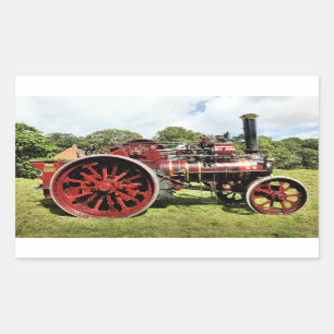 ADESIVO RETANGULAR MOTOR DE TRAÇÃO DE VINTAGEM