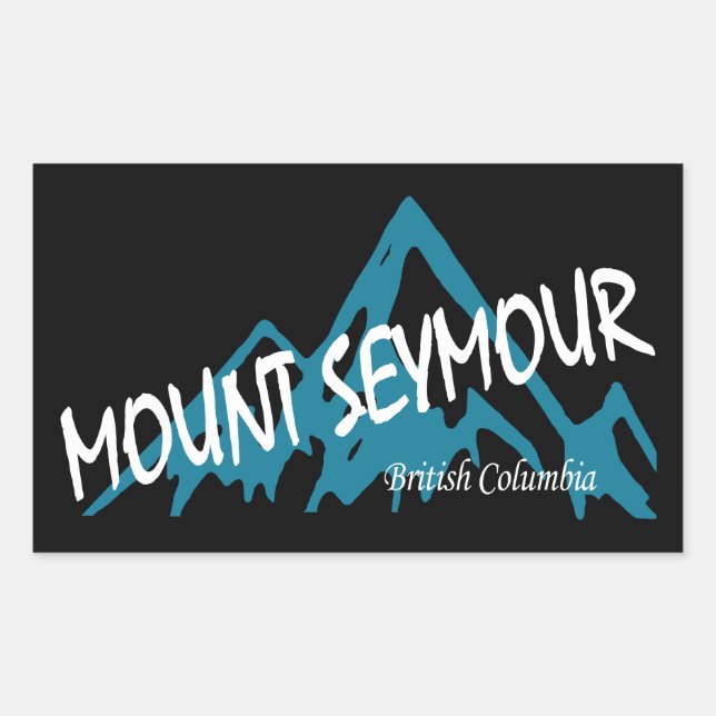 Adesivo Retangular Mount Seymour Mountains (Frente)