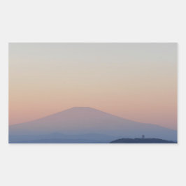 Adesivo Retangular Mt Fuji Sunset