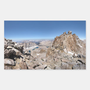Adesivo Retangular Mt Whitney Trail Crest Panorama - Serra