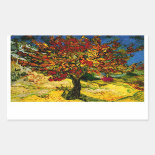 Adesivo Retangular Mulberry Tree Van Gogh Fine Art