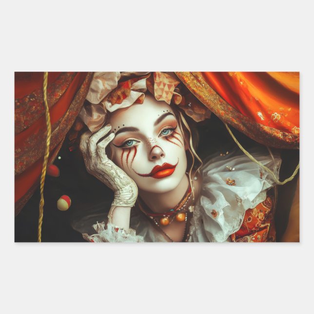 Adesivo Retangular Mulher Circus (Frente)