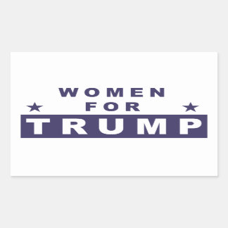Adesivo Retangular Mulheres para Trump 2016