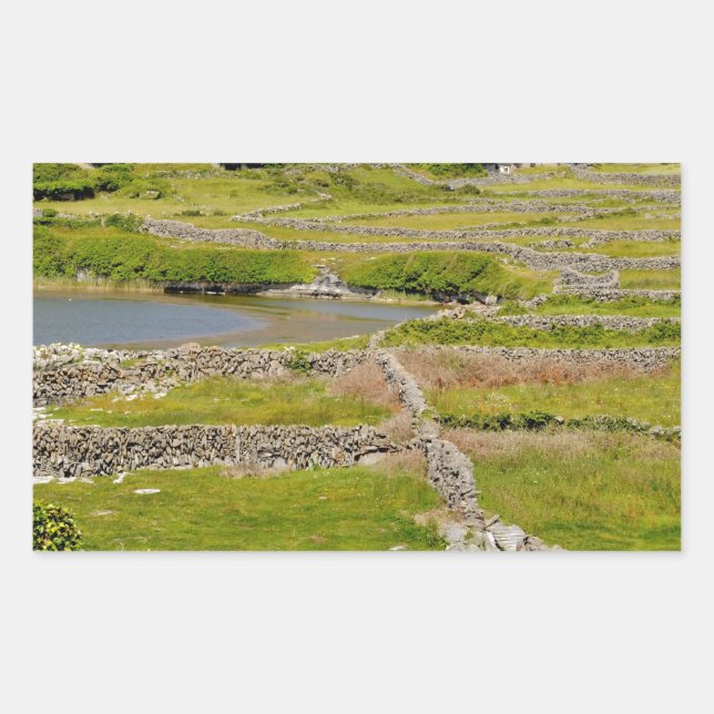 Adesivo Retangular Muros de Pedra da Irlanda (Frente)
