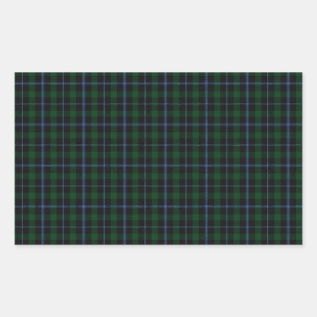 Adesivo Retangular Murray Clan Tartan (Frente)