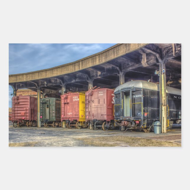 Adesivo Retangular Museu Ferroviário (Frente)