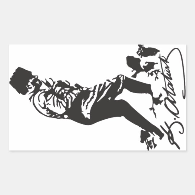 Adesivo Retangular Mustafa Kemal Ataturk (Frente)