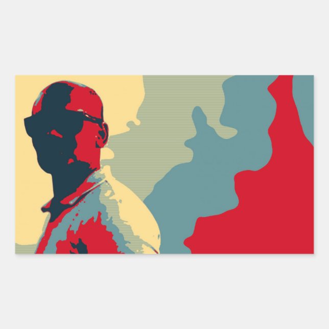 Adesivo Retangular Mystery Man Sticker (Frente)