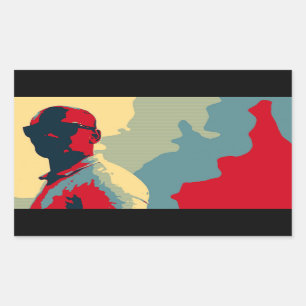 Adesivo Retangular Mystery Man Sticker