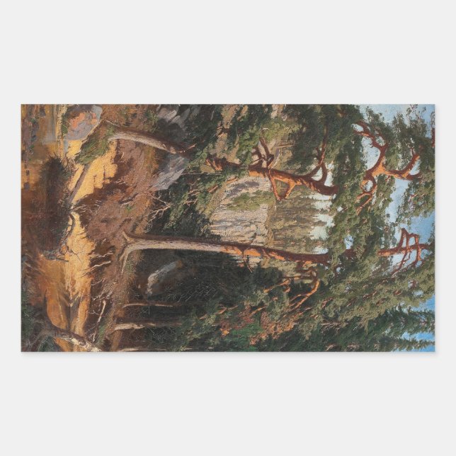 Adesivo Retangular "Na Floresta" (Frente)