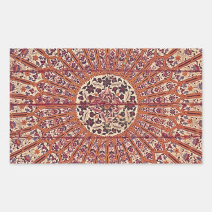 Adesivo Retangular Na moda e Chic Marrocos Patern