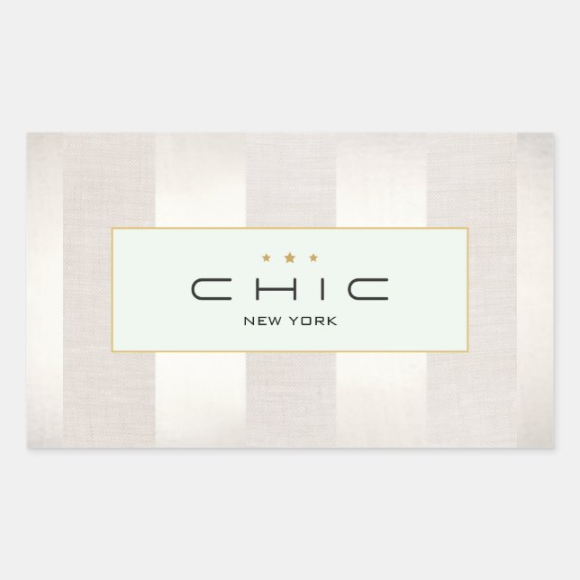 Adesivo Retangular Na moda Moda e Bela Moderna Strike (Frente)