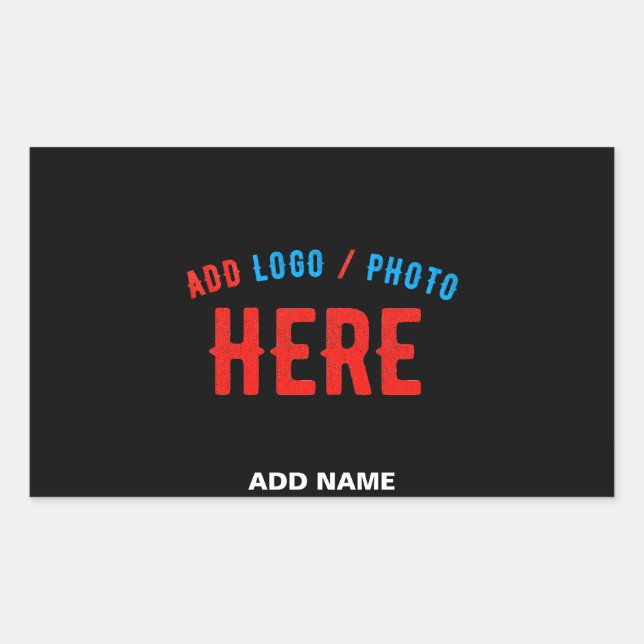 ADESIVO RETANGULAR NA MODA MODERNO PERSONALIZÁVEL NEGRO VERIFICADO CO (Frente)