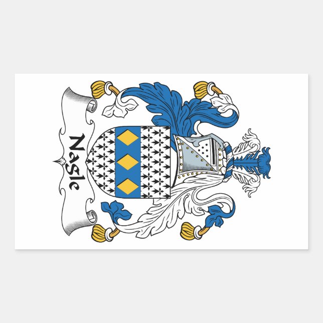 Adesivo Retangular Nagle Family Crest (Frente)