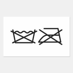 ADESIVO RETANGULAR NÃO LAVEM! NÃO FERRO!