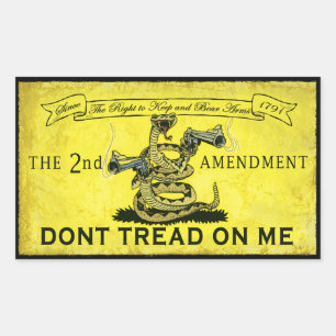 Adesivo Retangular Não pise em mim