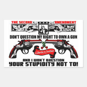 Adesivo Retangular Não Questionar Meu Direito