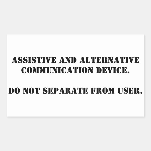 Adesivo Retangular Não tire a planície AAC (Frente)