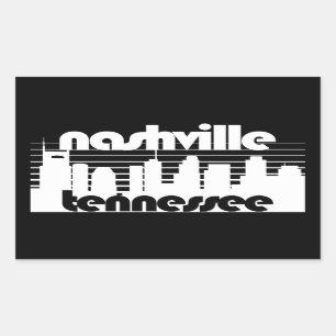 Adesivo Retangular Nashville Tennessee