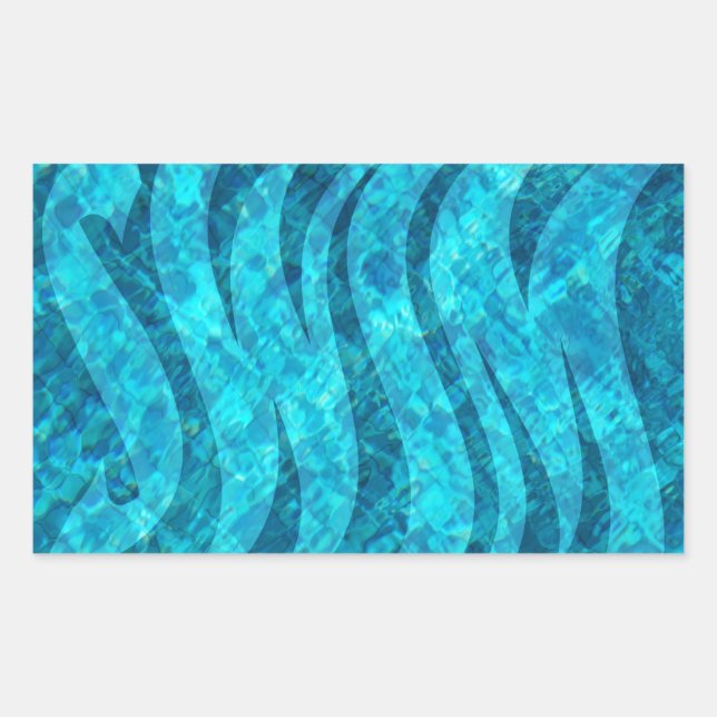 Adesivo Retangular Natação na Piscina (Frente)