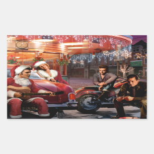 Adesivo Retangular Natal legendário