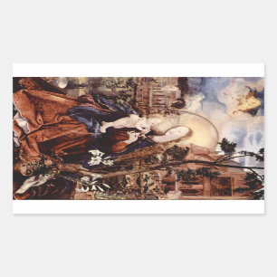 ADESIVO RETANGULAR NATIVIDADE COM VIAS BRANCAS - MÁGICA DO NATAL