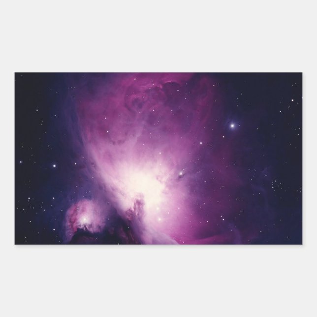 Adesivo Retangular nebulosa de oriões de MILKY WAY GALAXY (Frente)