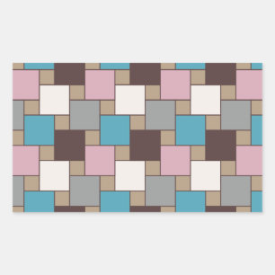 Adesivo Retangular Néctar cor-de-rosa elegante