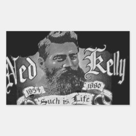 Adesivo Retangular Ned Kelly - Uma Lenda Australiana