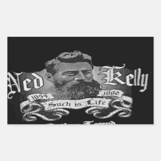 Adesivo Retangular Ned Kelly - Uma Lenda Australiana