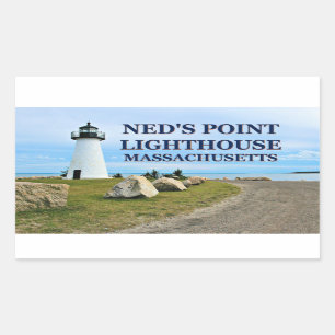 Adesivo Retangular Ned's Point Lighthouse, Massachusetts Stickers