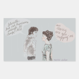 Adesivo Retangular Negging e preconceito