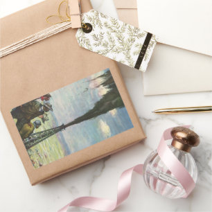 Adesivo Retangular Negócios Vintage, Poço de Petróleo Jorrando com Tr