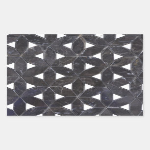 Adesivo Retangular Nero Marquina - Latice Geométrico
