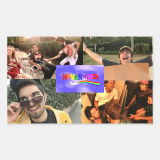 Adesivo Retangular Nevermindi Sticker