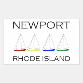 Adesivo Retangular Newport Rhode Island