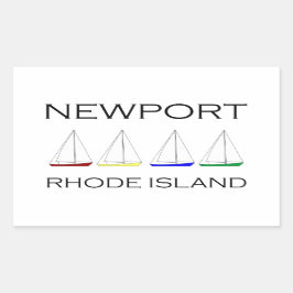 Adesivo Retangular Newport Rhode Island