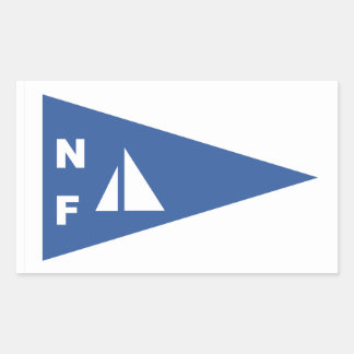 Adesivo Retangular Niagara Falls Yacht Club Burgee Rectangle Sticker