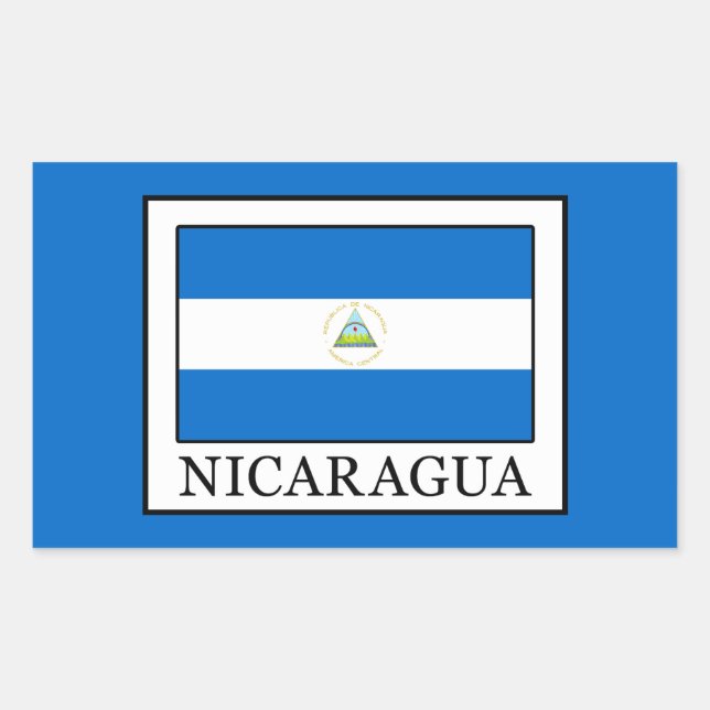 Adesivo Retangular Nicarágua (Frente)