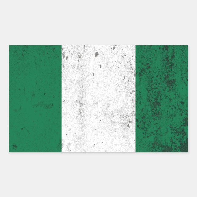 Adesivo Retangular Nigéria (Frente)