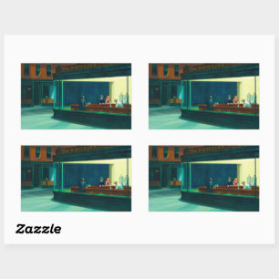 Adesivo Retangular Nighthawks, 1942 por Edward Hopper