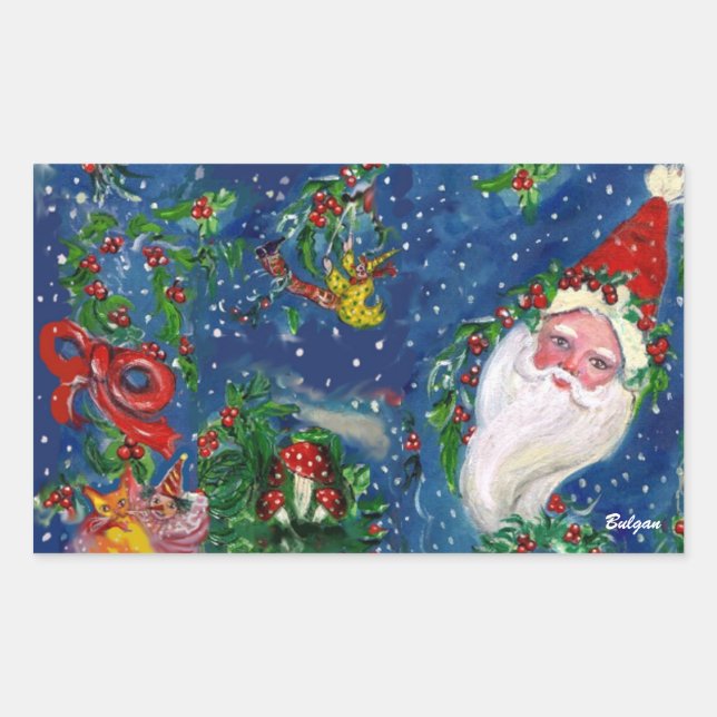 ADESIVO RETANGULAR NOITE DE NATAL / PAPAIS NOEIS (Frente)
