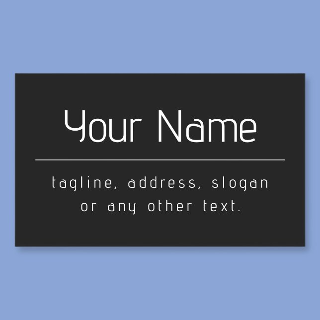 Adesivo Retangular Nome de negócios mínimo moderno e outras informaçõ (Criador carregado)