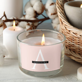 Adesivo Retangular Nome Personalizado Mínimo do Pink do Pastel