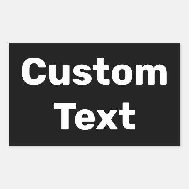 Adesivo Retangular Nomes personalizados/personalizados feitos/persona (Frente)