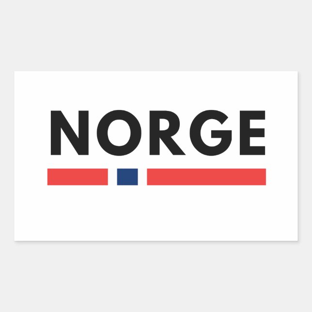 Adesivo Retangular Norge (Frente)