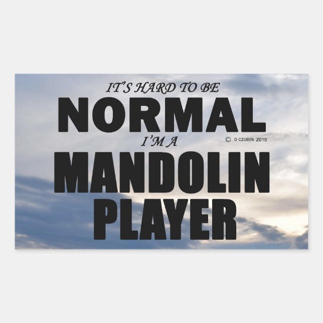 Adesivo Retangular Normal do Leitor de Mandolin (Frente)