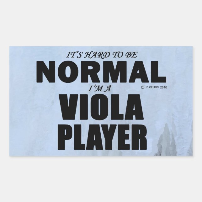 Adesivo Retangular Normal do Viola Player (Frente)