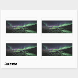 Adesivo Retangular Norte Lights Noruega