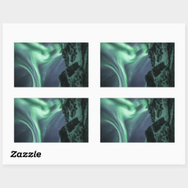 Adesivo Retangular Norte Lights Noruega